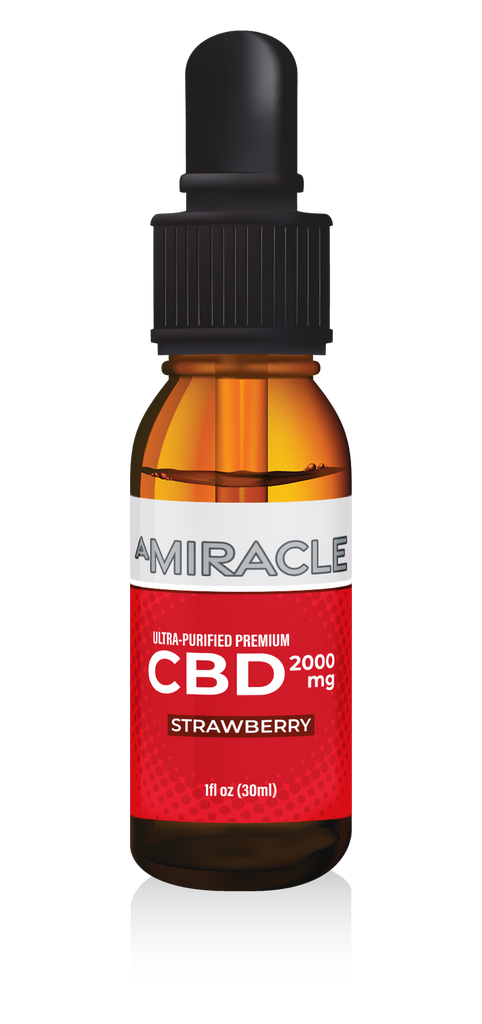 CBD Oil 2000 mg Strawberry Flavor