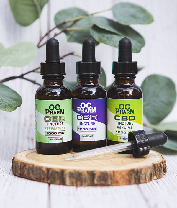 3 different CBD tinctures